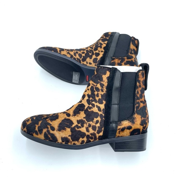 Women S Rockport Larkyn Chelsea Boot Leopard Hair Size 7M NIB - Picture 8 of 17